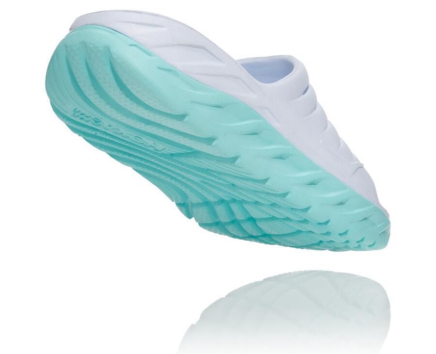 Claquette Hoka One One Ora Recovery Femme - Blanche/Bleu - RGP-973840